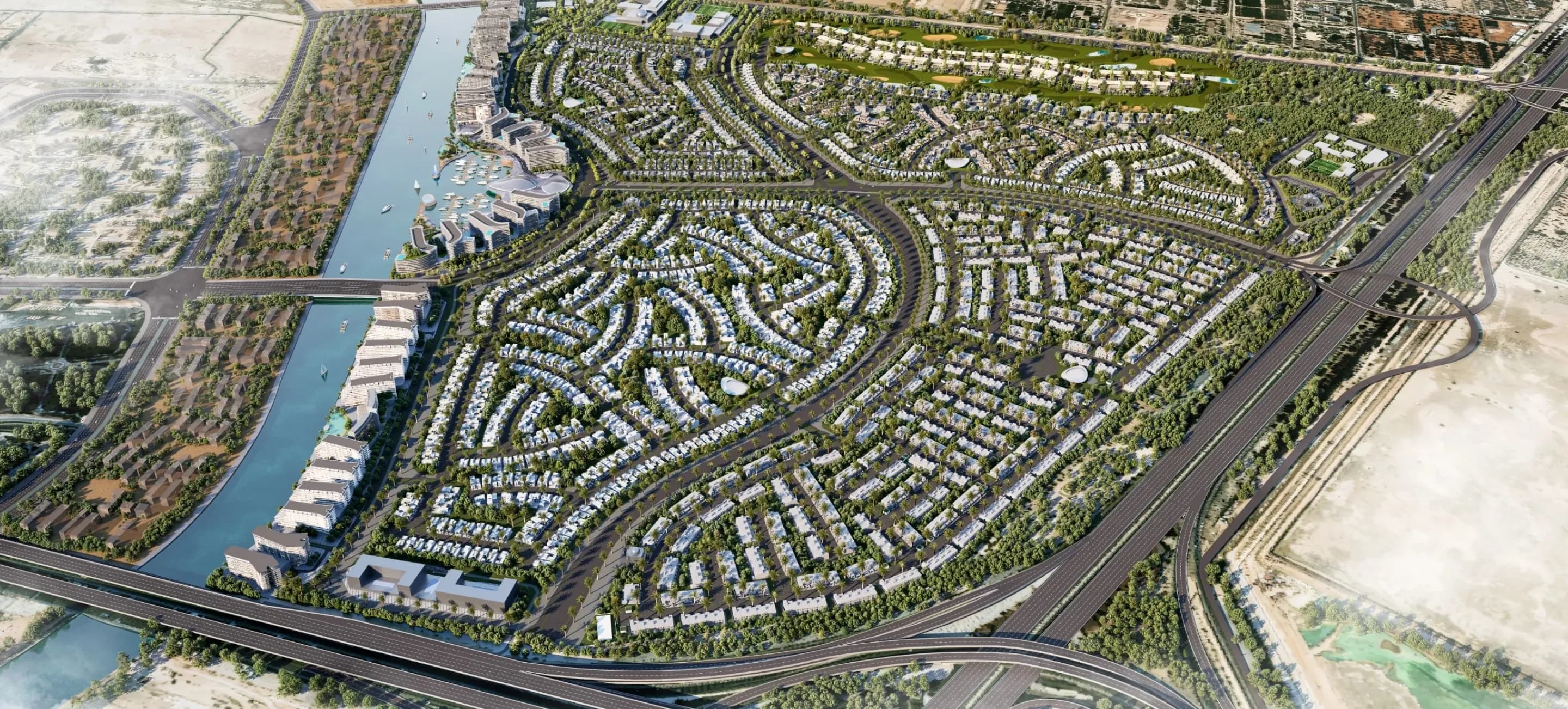 Sobha City Abu Dhabi master community render