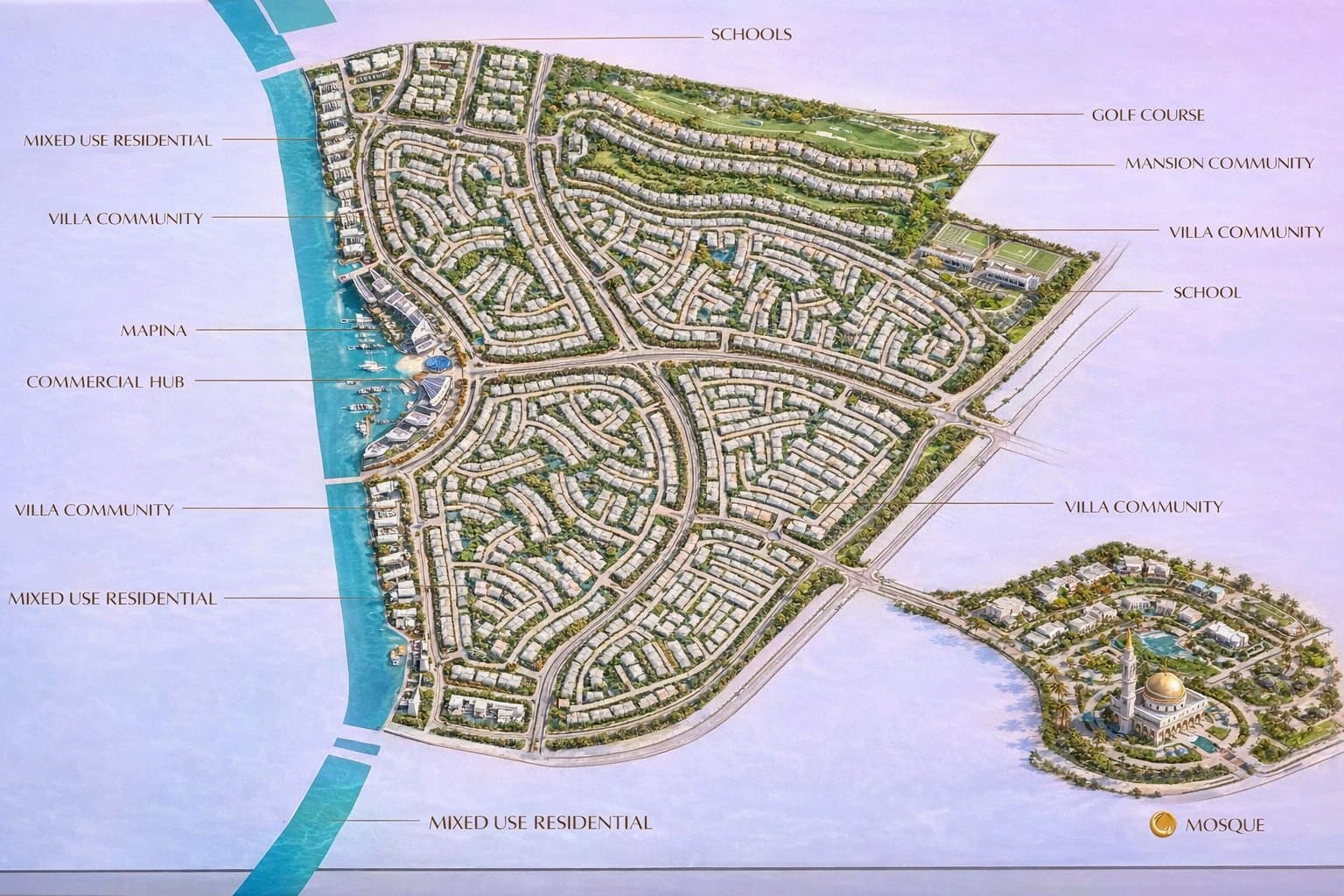 Sobha City Abu Dhabi master plan image
