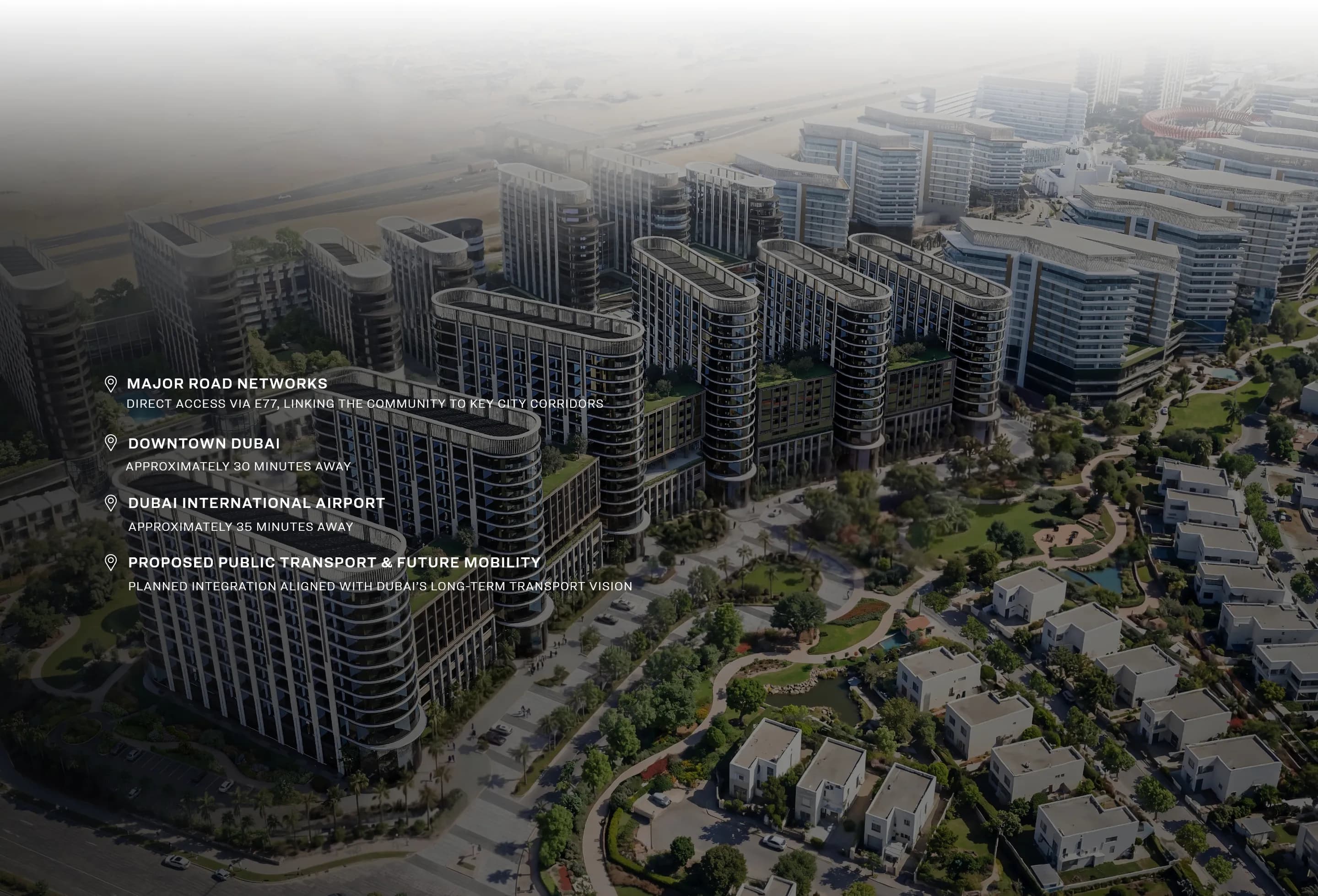 Sobha Sanctuary Dubai proximity and community render